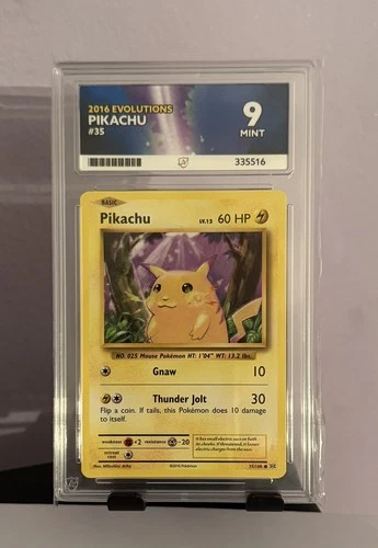Pokemon Pikachu 035/108 2016 Holo Evolutions ACE 9 Mint 🔥