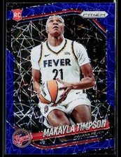 2025 Panini Prizm WNBA #14 Makayla Timpson Blue Velocity Prizms