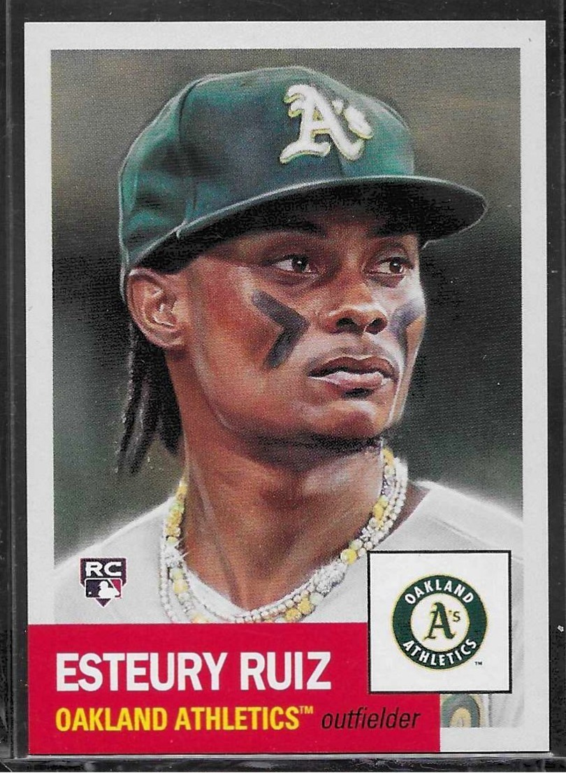 2023 TOPPS LIVING SET # 658 ESTEURY RUIZ Rookie Oakland Athletics 1,479 PR