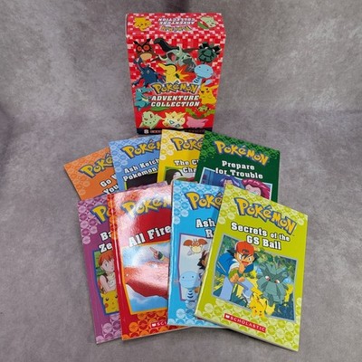 Pokemon Adventure Collection Boxed Set of 8 Scholastic Paperback 2018 Light Wear