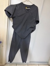 Wonder Wink Men's Scrub Set - Charcoal M/SS