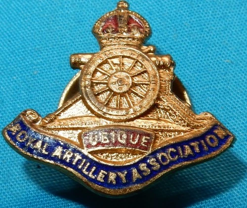 WW2 ERA ROYAL ARTILLERY ASSOCIATION MILITARY SWEETHEART BADGE WORLD WAR II