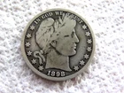 Better Date 1898-O Barber Silver Half Dollar "LI-TY" is Visible VG-F L1