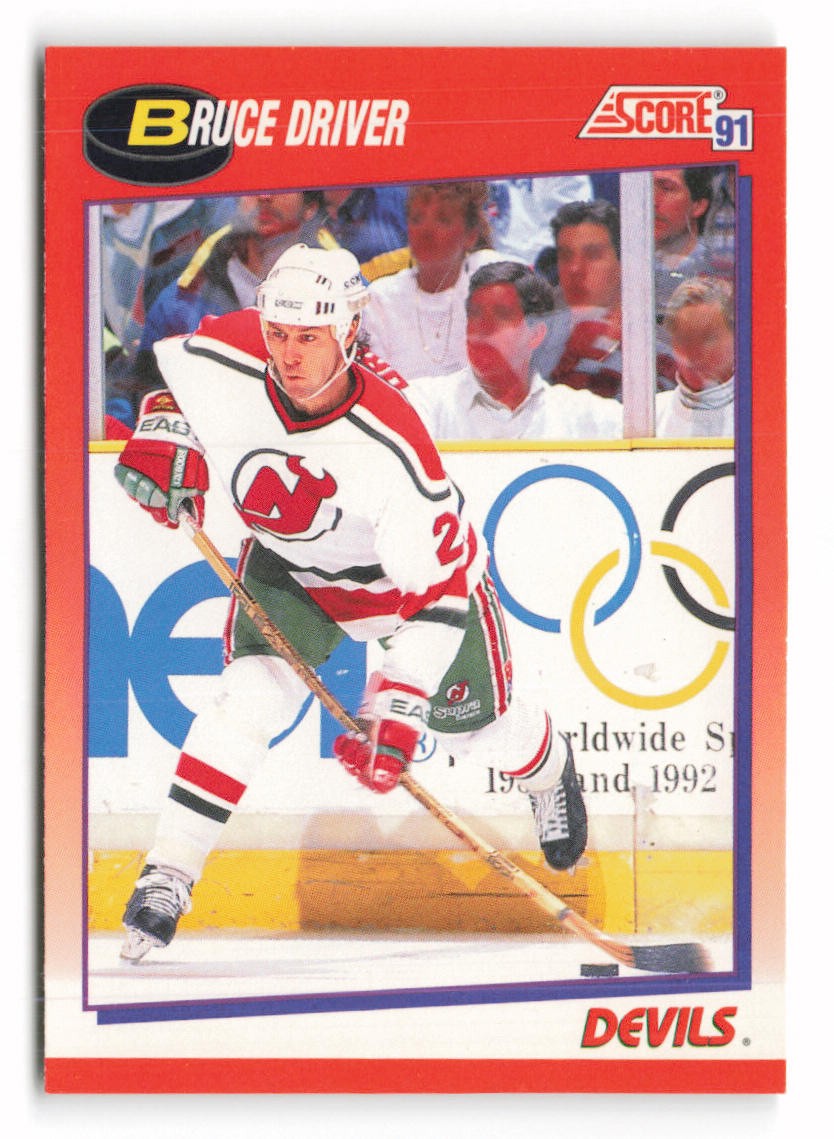1991-92 Score Canadian Bilingual #89 Bruce Driver New Jersey Devils