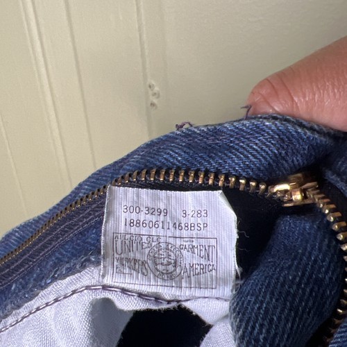 Vintage Lee Jeans Size 3 Union Tag 80s High Rise Tapered 23x28 - Picture 8 of 9