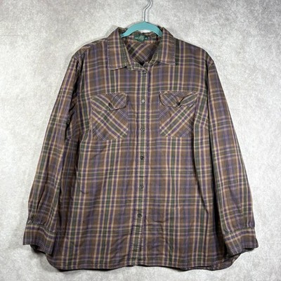 Lauren Jeans Co. Ralph Lauren Shirt Womens 2X Purple Plaid Flannel Button Up 