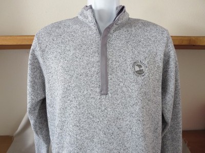 New Antigua Pebble Beach Golf Links Grey Pullover 1/4 Zip Partners N Pals Medium