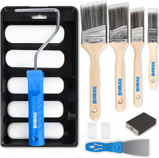 Paint Roller Kit, Paint Brushes and 4 Inch Foam Small Paint Roller Set, All in O