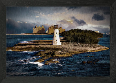 Bahamas Leuchtturm Gerahmtes Wandbild Poster Leinwanddruck Bild