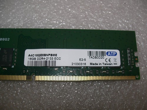 16GB ATP DDR4-2133 MHz UDIMM ECC Server-RAM (A4C16QE8BNPBME) - Bild 2 von 3
