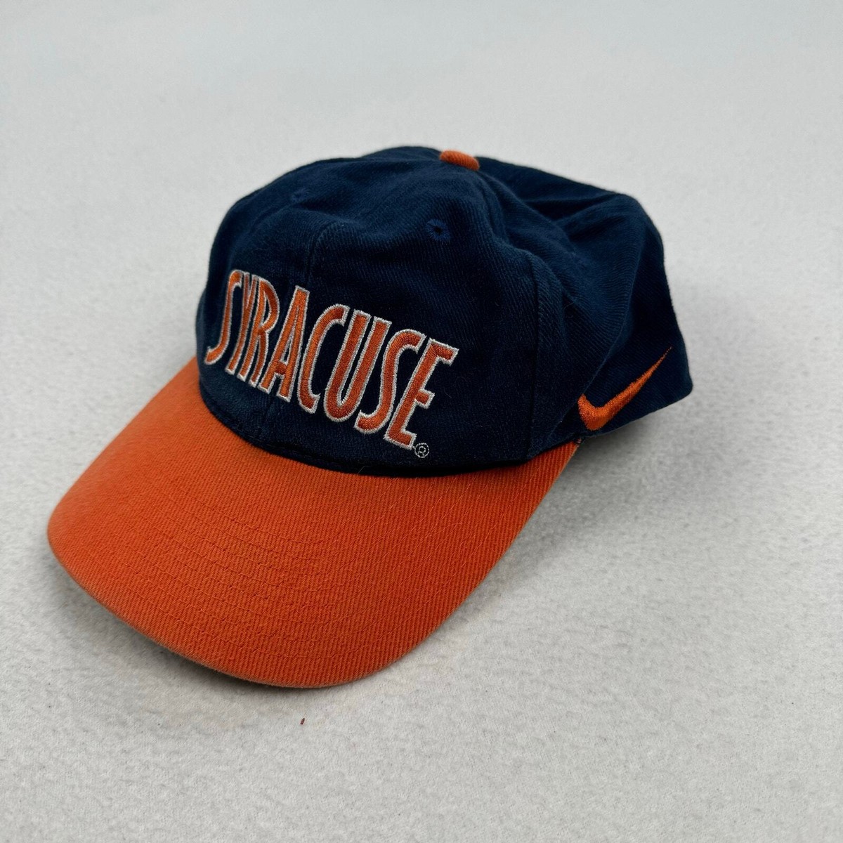 Vintage Nike Syracuse Hat One Size Adjustable Blue Orange Basketball NCAA  Y2K
