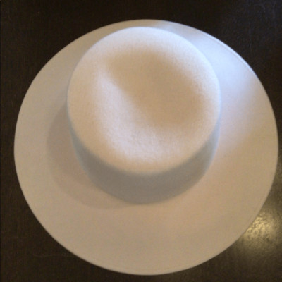 Clearance! Gone tomorrow! SALE RARE Wyeth lilac high crown wool hat Lila in Oatmeal main image 3
