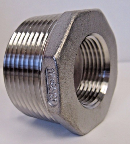 Nuevo 304 Acero Inoxidable 1-1/4"" MNPT X 3/4"" FNPT Reducción Bujeo Clase 150 - Imagen 5 de 6