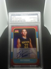 2016 Ben Simmons Fleer Custom Slabbed Auto PSA/DNA 84078214 High School Photo