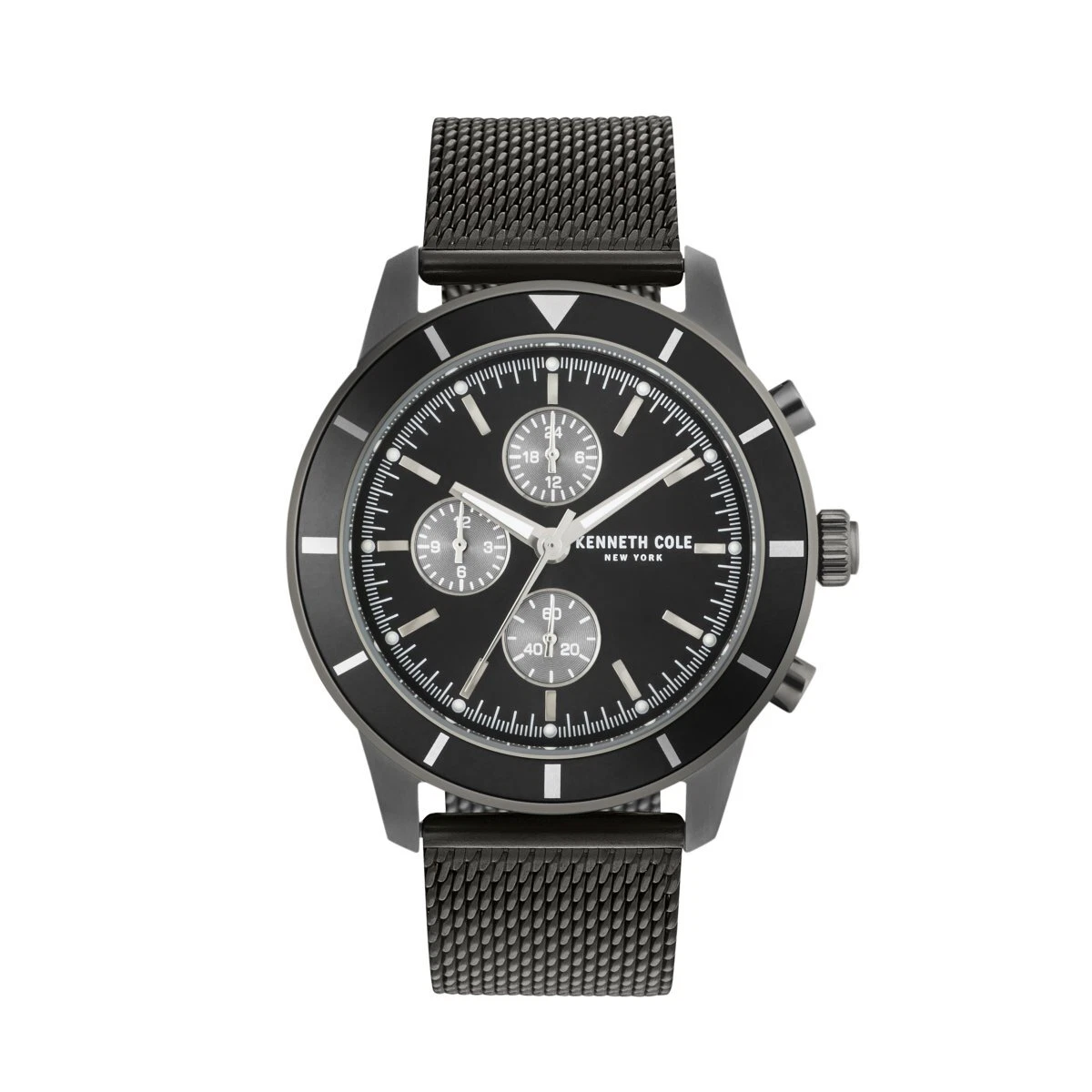 Kenneth Cole New York – Orologio Da Uomo Al Quarzo, Cassa In Acciaio 42 Mm, Cinturino In Pelle, Impermeabile 100m