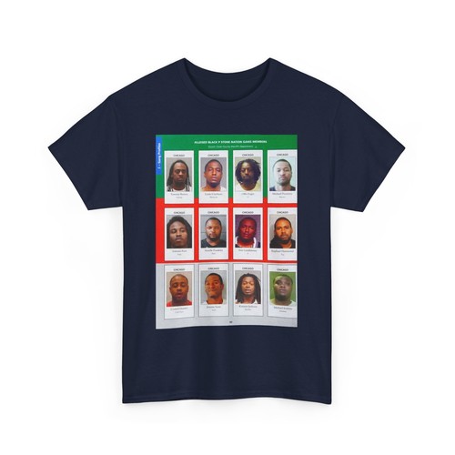 The Chicago Gang Book Página 40 - Negro P Stone Nation Miembros - Camiseta - Imagen 40 de 49