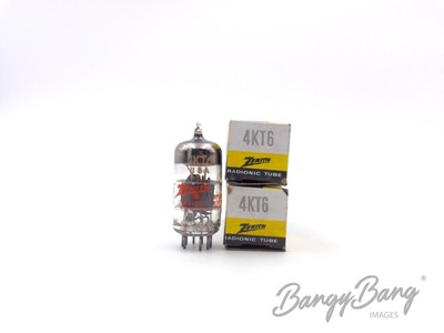 2 Vintage Zenith 4KT6 Semi Remote Cut Off Pentode Audio Vacuum Tube Valve- Bangy