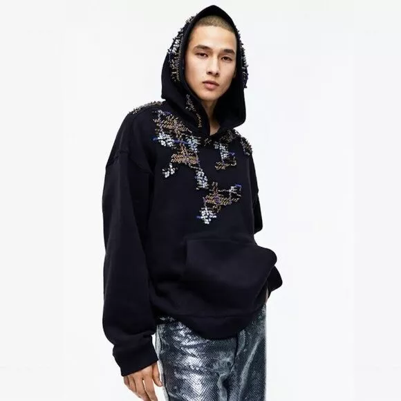 Spiked shop hood hoodie