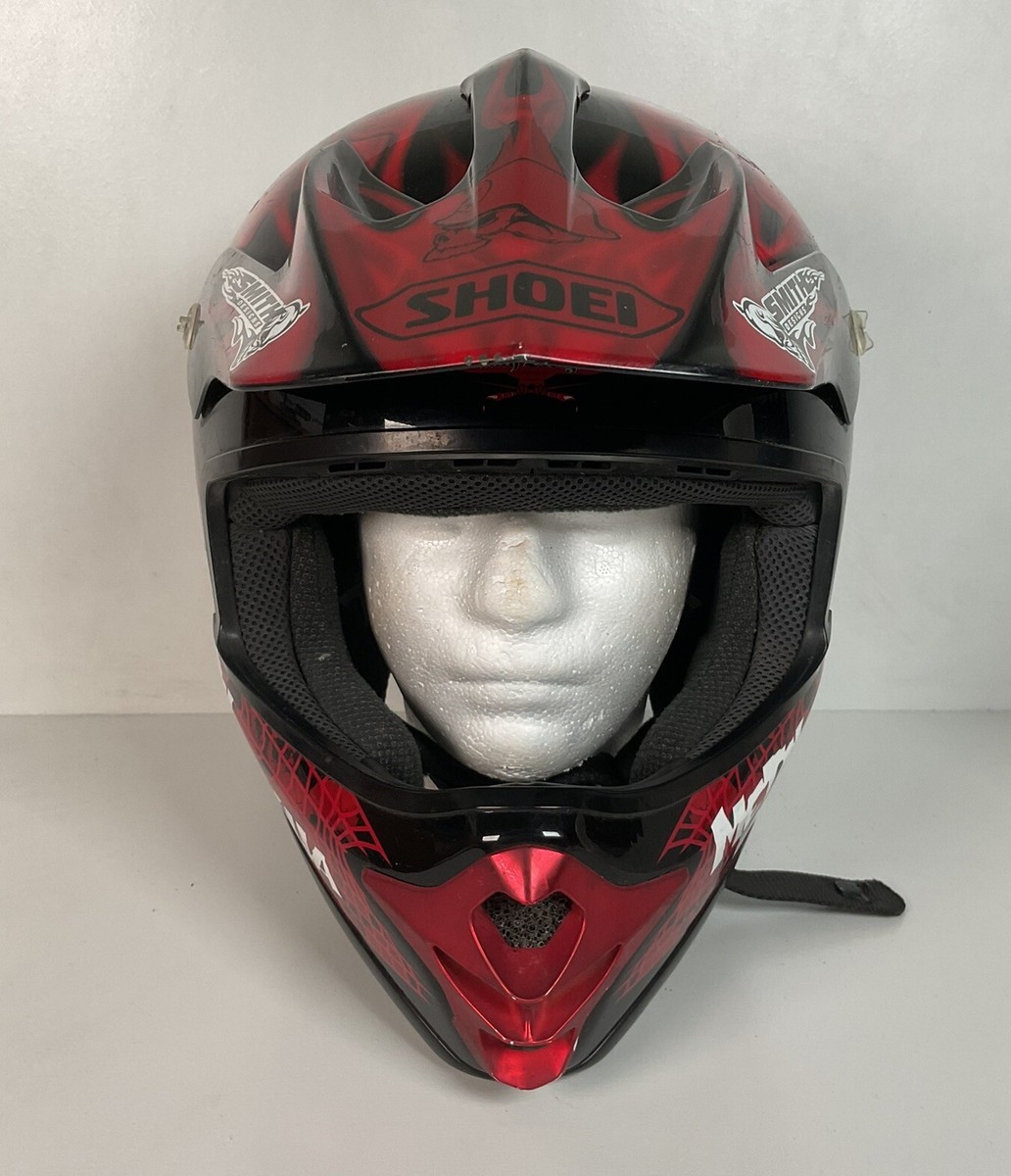 藤*助様 SHOEI モトクロスl Mulisha オフロード　ヘルメッ Shoei Metal Mulisha Motorcross Helmet | Smith Designs | Red | XL