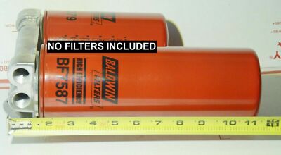 Dual Remote Bypass Engine Oil Filter Kit NO Filter 1u Baldwin BF7587 NO 8u B7379