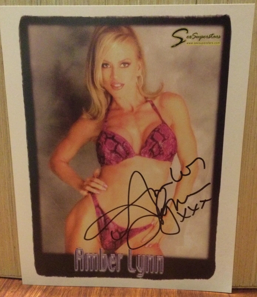 AMBER LYNN SIGNED ADULT FILM STAR PORN 8X10 SLICK HOT SEXY AVN LAS VEGAS |  eBay