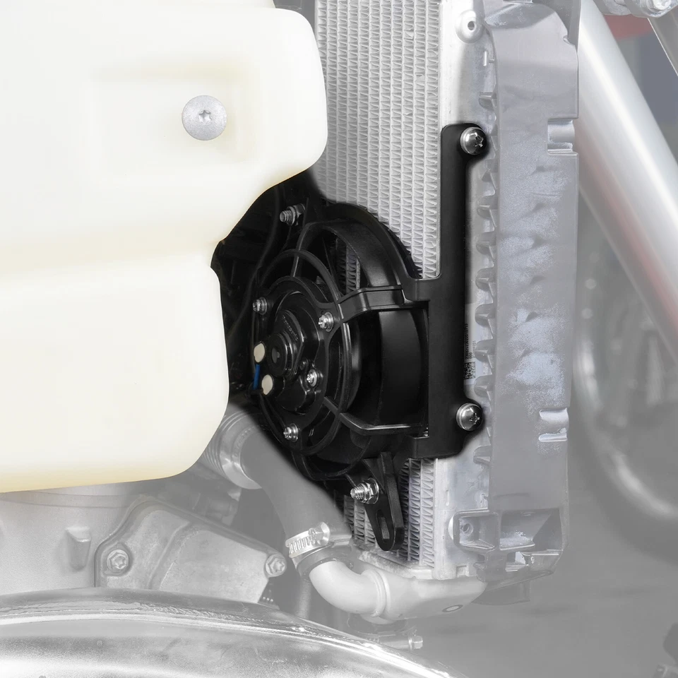 Kit de ventilador de refrigeración de radiador de 4" 12V para Husqvarna 150 250 350 450 501 TE FE 2024-25 Foto 2 de 4