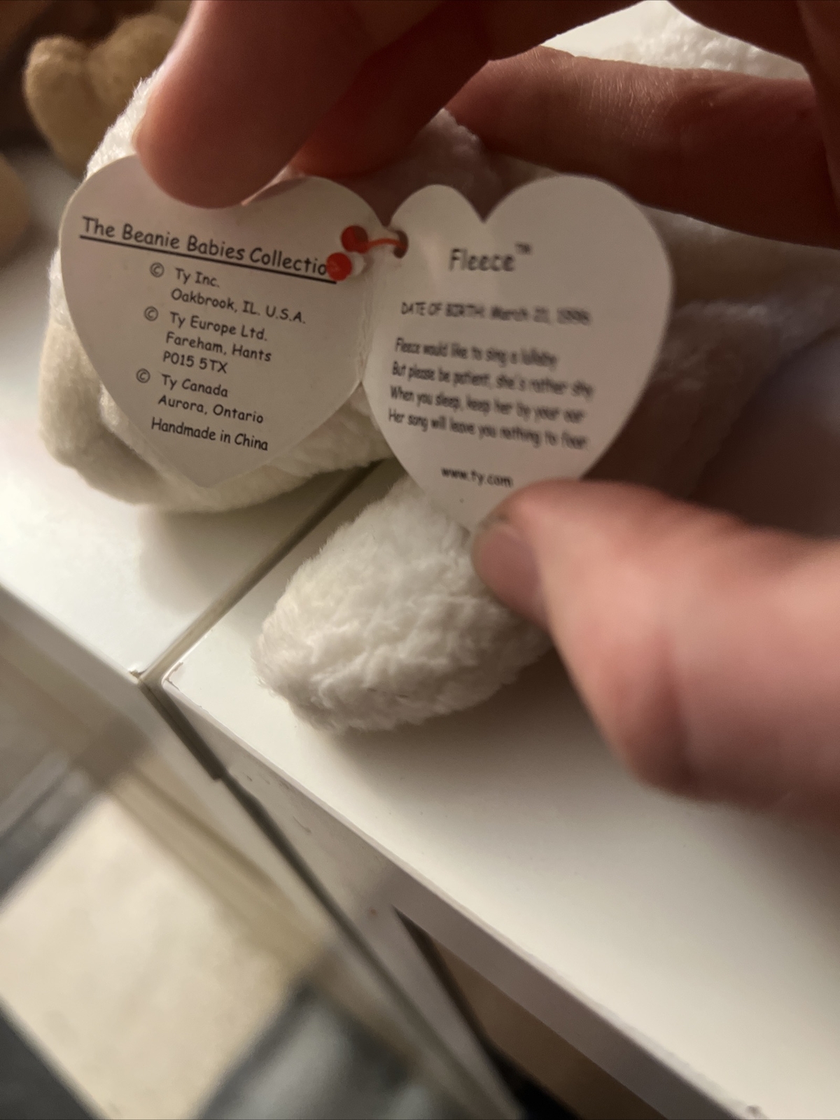 TY Fleece beanie baby 1996 eBay