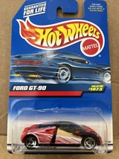 1998 Hot Wheels Collector #1073 FORD GT-90 Red/Black