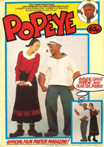 Postermagazin aus GB | 1980 | POPEYE | Robin Williams, Shelley Duvall | Disney - Bild 1 von 1