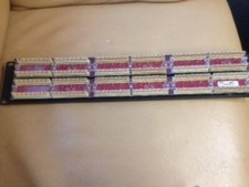 Hubbell Speedgain c5e P5E48UE 48-Port 19in Rack Mountable Patch Panel 2U black