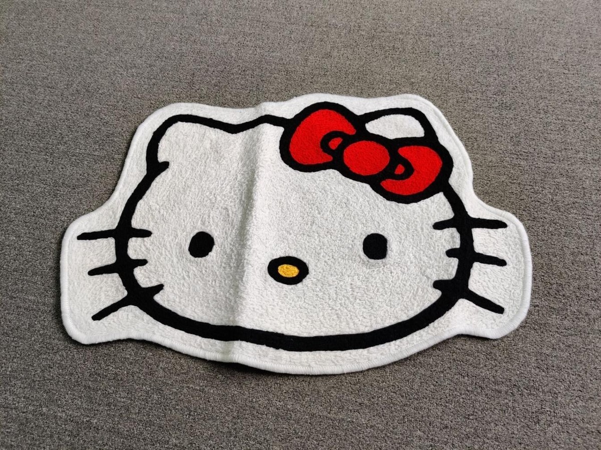 Hello Kitty Cartoon Floor Mat Modern Area Rug Living Room Accent
