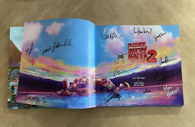 The Art of Cloudy With A Chance of Meatballs 2 Book SIGNED x13 +