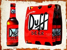 Duff Beer  Metal Sign 9" x 12"
