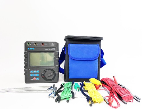 Digital Earth Resistance Tester Two Three Wire Ground Resistance Meter 2000 - Picture 1 of 6
