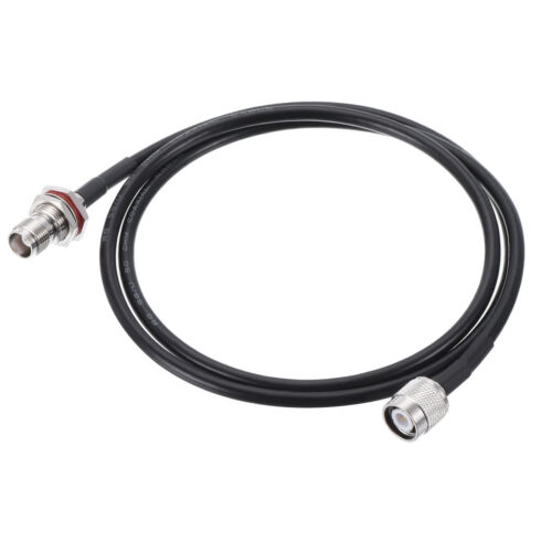 RG58 RF Coaxial Cable TNC Male to TNC Female Pigtail Jumper Cable 3.3 Feet - Afbeelding 1 van 5