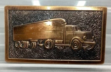 Vintage Semi Truck Belt Buckle - Hook-Fast