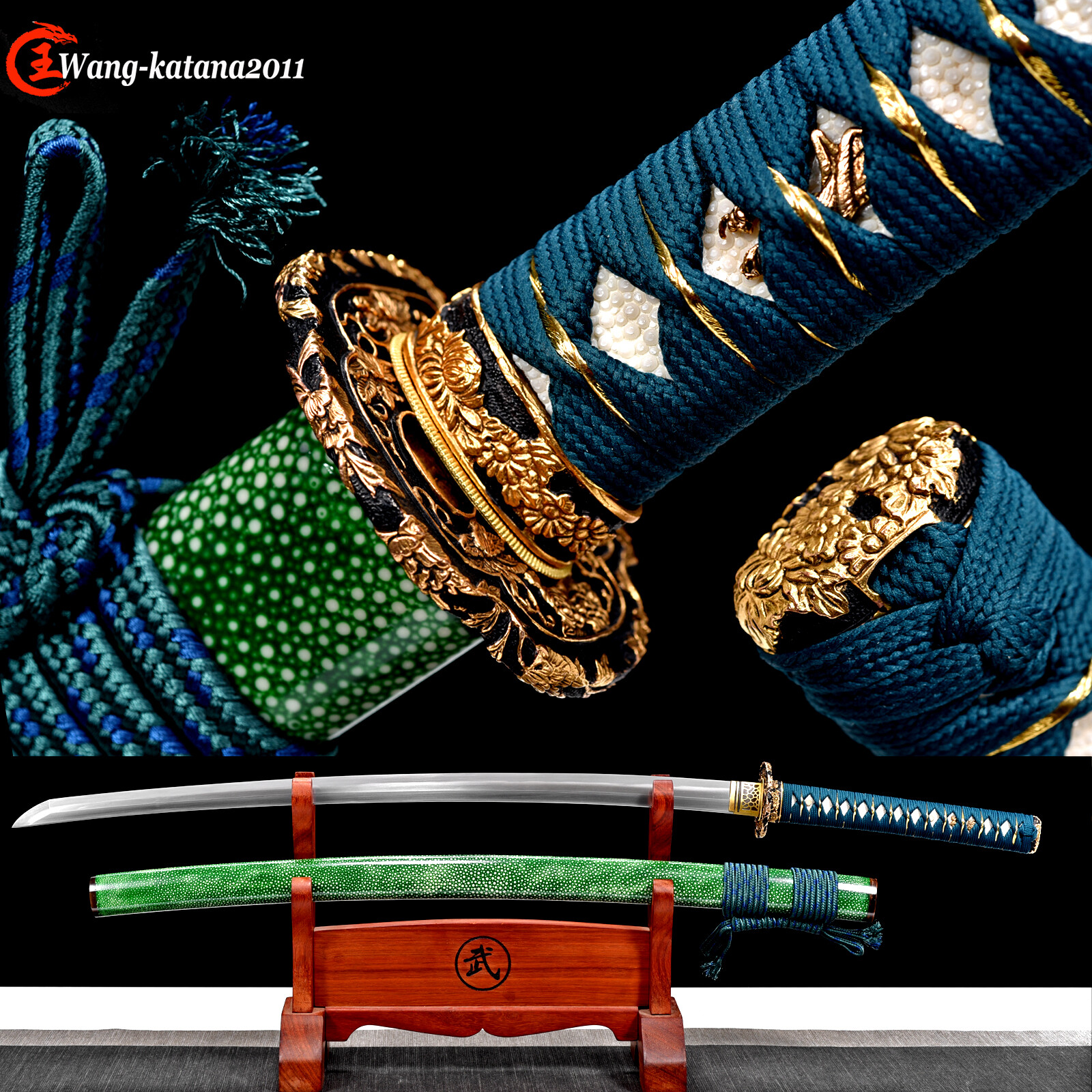 Hand-Forged T10 Steel Katana - Razor-Sharp Folded Samurai Sword