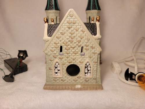 1994 DICKENS COLLEZIONABILI SERIE VITTORIANA PORCELLANA CHIESA ILLUMINATA CON SCATOLA +EXTRA - Foto 4 di 12