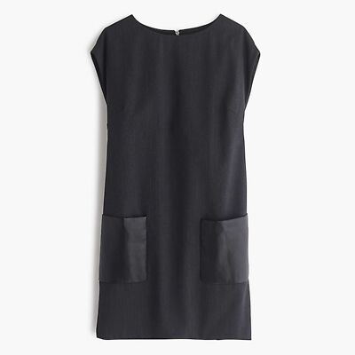 J Crew faux leather pocket shift dress | eBay J Crew faux leather pocket shift dress | eBay