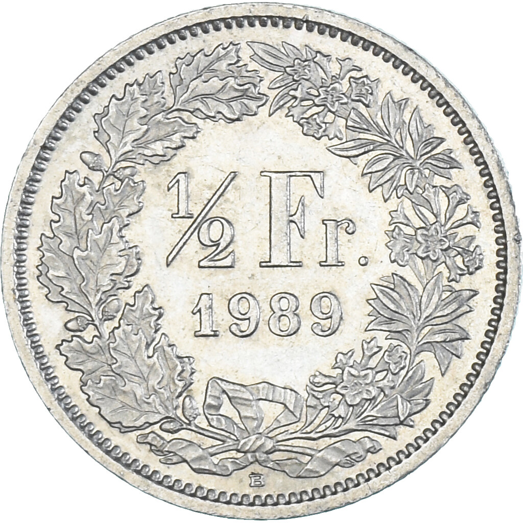 1340722] Coin, Switzerland, 1/2 Franc, 1989 | eBay