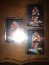 2021 PANINI PRIZM TREVOR LAWRENCE DRAFT PICKS CRUSADE GREEN WAVE& BASE PRIZM RC