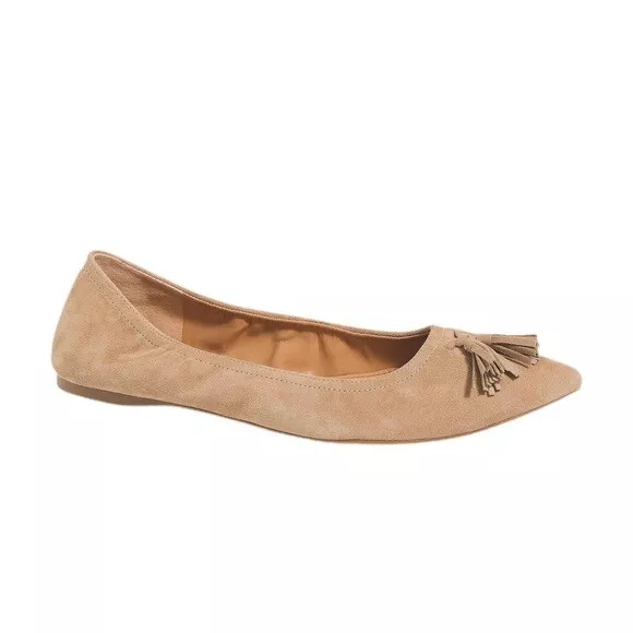 J crew lottie tassel flats top