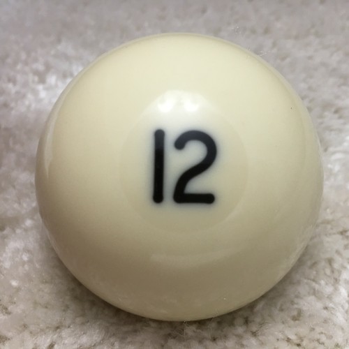 #12 Pool Ball. Antique, Vintage And Current Style Balls. Many To Choose From. - Picture 308 of 615