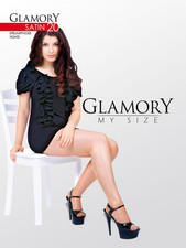 Glamory satin 20 Style 50122 tights Black, Teint (Nude) and Makeup(Beige) to 4XL