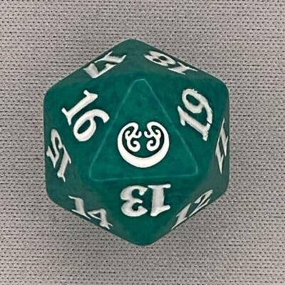 Magic the Gathering MTG - Spindown/D20/Life Counter - KALADESH (KLD) GREEN