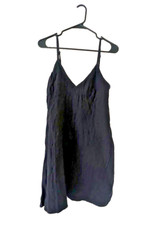 NWT Roxy Women Small 100 Cotton Black Gauzy Basic Strapless Beach Casual Romper