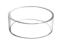 AZM Acrylic Plastic 3" Display Ring and Stand for Basketball, Football