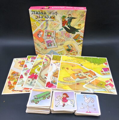 RARE VINTAGE Annie Kübler 1984 Which Way Please? Karten Kartenspiel Kinder komplett