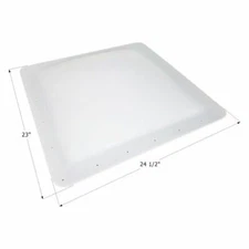 Icon 14107 RV Trailer Camper Rectangular Outer Skylight White 23"W x 24.5"L
