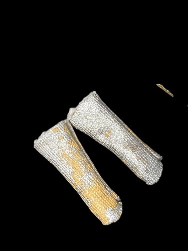 1989 Barbie PRIVATE COLLECTION Gold & Silver White Trim Coat ,hat, purse, gloves - Picture 7 of 7